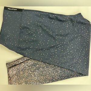 Gray Sparkle and Shine Peloton Brand High Rise Leggings